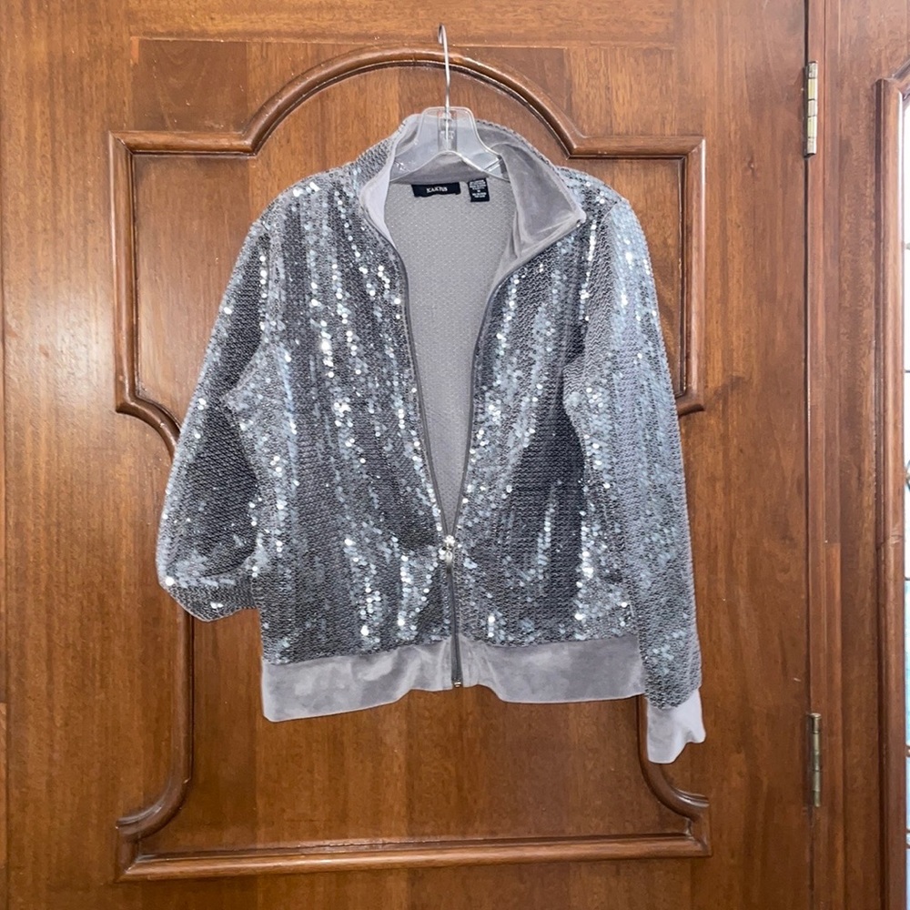 Silver Sequin Jacket - image 3